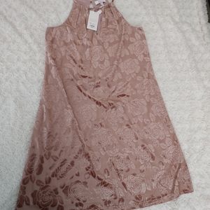 Candie's Mauve Crushed velvet dress Juniors XS Romantic Feminine